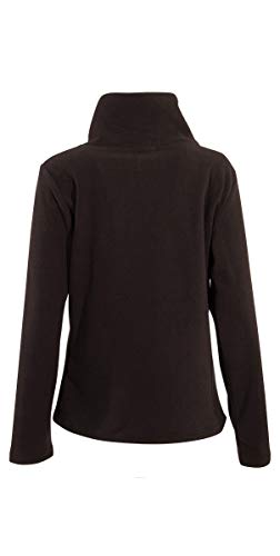 Coline Burbuja del Bordado de la Chaqueta de Lana (Negro, L)