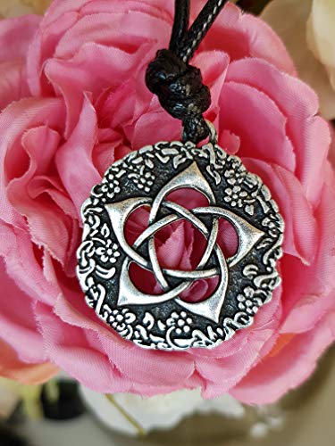 Collar con flor de loto y mandala – Símbolo de geometría sagrada – Joya del OM budista zen yoga – Regalo original unisex para mujer y hombre