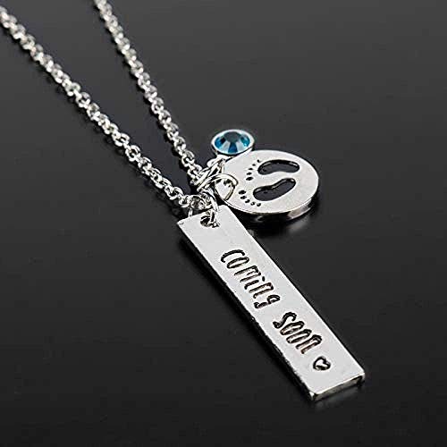 Collar con Huella de bebé, Gargantilla, joyería para Mujer, Colgante para Madre Embarazada, Collares, Regalo para Esposa