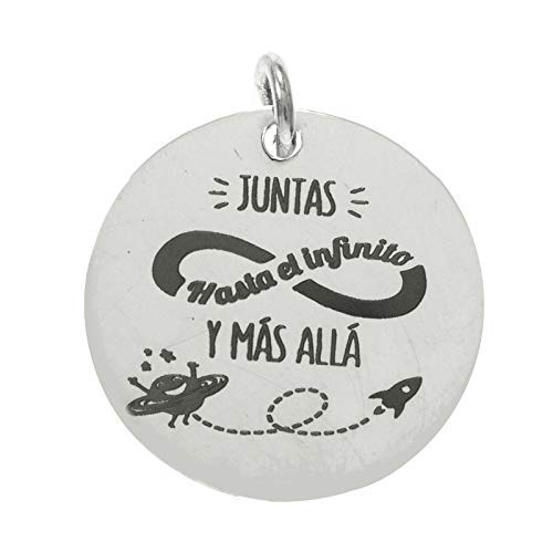 Collar con mensaje para regalar a tu hermana Plata de Ley 925 - Regalos para hermanas