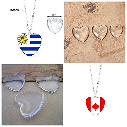 Collar hecho a mano con diseño de bandera de Chile