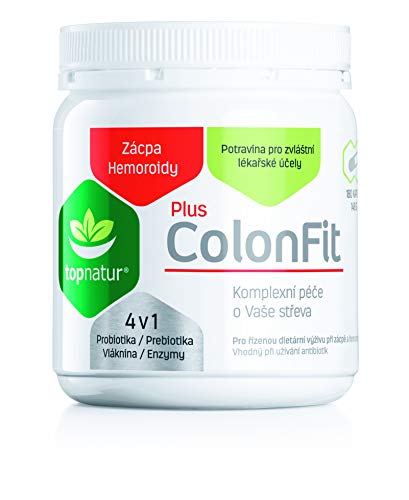 COLONFIT PLUS para Alivió de Gases Intestinales y Hinchazón con Enzymas Digestivas, Probióticos, Prebióticos y Fibra | Ayuda Hemorroides, Estreñimiento y Limpieza de Intestino