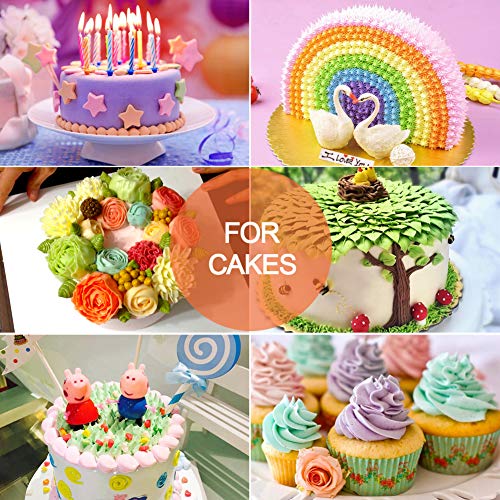 Colorante alimentario 12 * 11ML líquido altamente concentrado, los colores brillantes son fáciles de disolver y mezclar