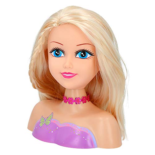 ColorBaby - Busto peluquería Sparkle Girl, 80 piezas (44504) , color/modelos surtido