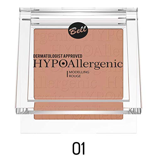 Colorete de maquillaje Bell, hipoalergénico, n.º 01. Dermatológicamente testado.
