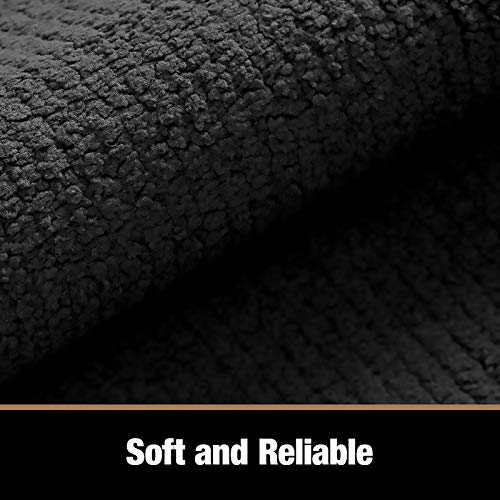 Color&Geometry Felpudo de Entrada, Interior Alfombra Alfombrilla Antideslizante, Tapete para Puerta Lavable a Máquina, Absorbente para Pasillo, Cocina, Jardín, 50 x 80 cm, Negro