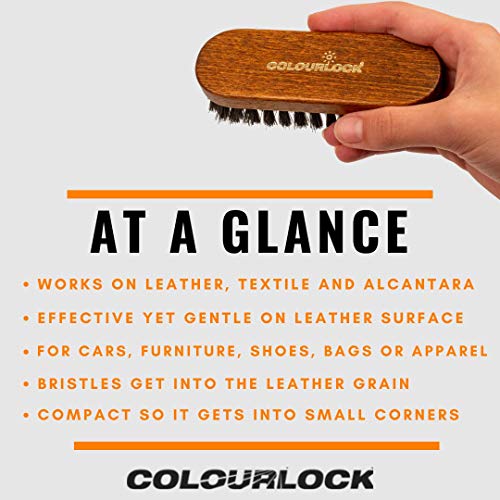 COLOURLOCK Cepillo para Limpiar Cuero/Piel/Tela/alcántara, sofás, Coches, Bolsos, Ropa