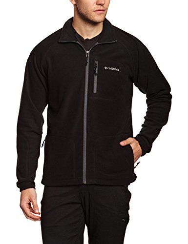 Columbia Fast Trek II Forro Polar con Cremallera, Hombre, Negro, M