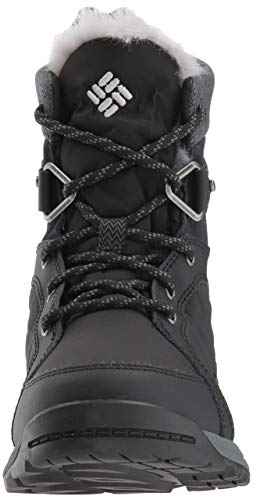 Columbia Meadows Omni, Botas Bajas para Mujer, Negro (Heat-Black, Steam), 38 1/2 EU