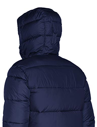 Columbia Pike Lake Chaqueta con Capucha para Hombre, Azul (Collegiate Navy), L