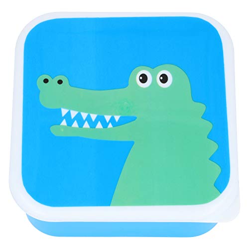 com-four® 4x fiambrera para llevar - fiambrera colorida para niños con motivos de animales geniales (04 piezas - mezclar)