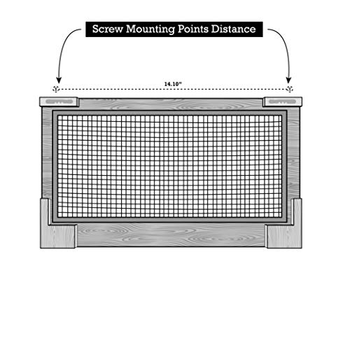 Comfify Organizador de Joyas rústicas - Montado en Pared Organizador de Joyas con extraíble Pulsera Rod y 16 Ganchos Pendientes, Collar y Porta Pulseras - Blancos rústicos