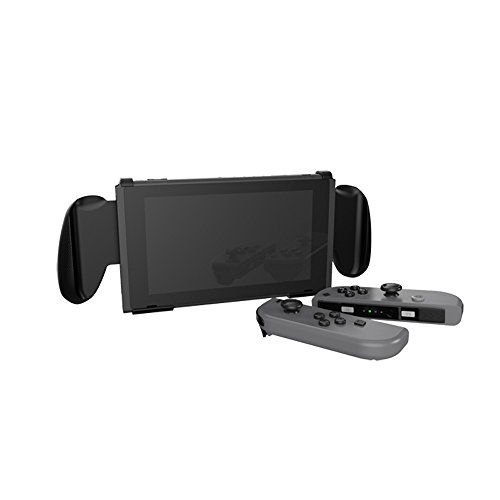 Comfort Grip Case for Nintendo Switch With Game Storage - Protective Cover for use on the Nintendo Switch Console in Handheld GamePad Mode with built in Game Storage - BLACK