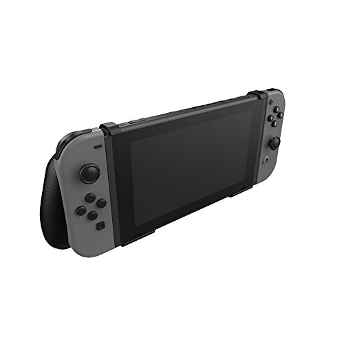 Comfort Grip Case for Nintendo Switch With Game Storage - Protective Cover for use on the Nintendo Switch Console in Handheld GamePad Mode with built in Game Storage - BLACK