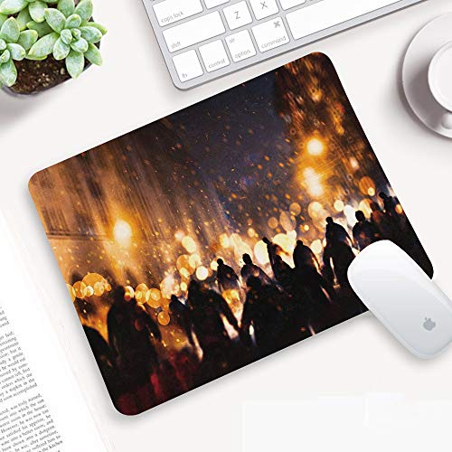 Comfortable Mouse Pad 320x250 mm,Surf Decor, Summer Surf Letras retro que reflejan el ar,Gaming Matte superficie lisa para ratón de goma antideslizantes con Designs para gamer y Office trabajo32x25 cm