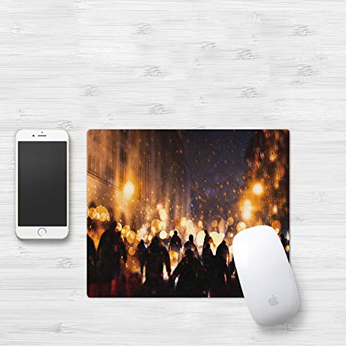 Comfortable Mouse Pad 320x250 mm,Surf Decor, Summer Surf Letras retro que reflejan el ar,Gaming Matte superficie lisa para ratón de goma antideslizantes con Designs para gamer y Office trabajo32x25 cm