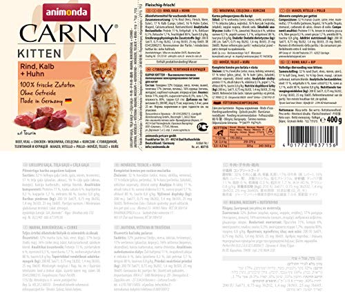 Comida húmeda para gatos jóvenes Carny de Animonda