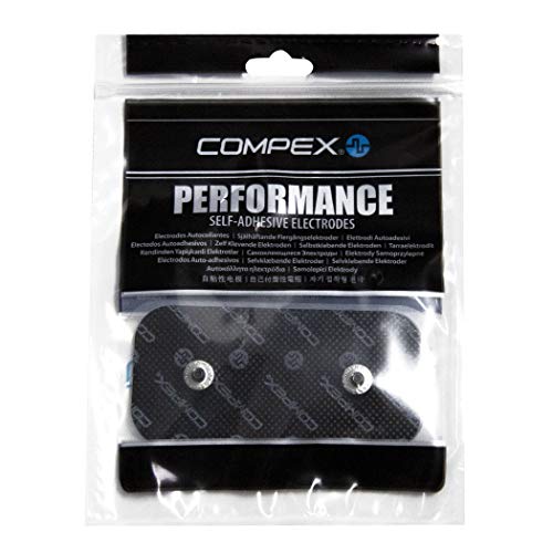 Compex Complex Dual Snap, Pack de 2 Electrodos Auto-adhesivos, 5 x 10 cm