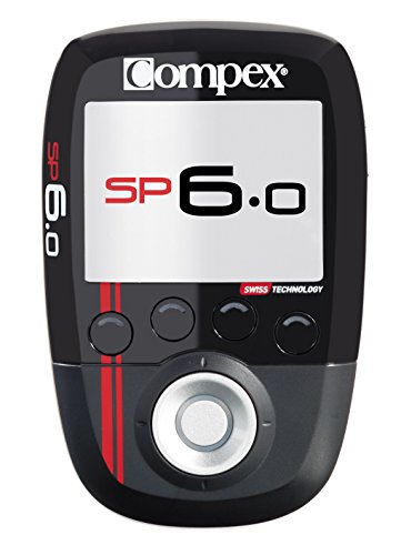 Compex SP 6.0. - Electroestimulador, Negro, 23 cm + Funda Protectora Lanyard Wireless, Negro, Talla Standard
