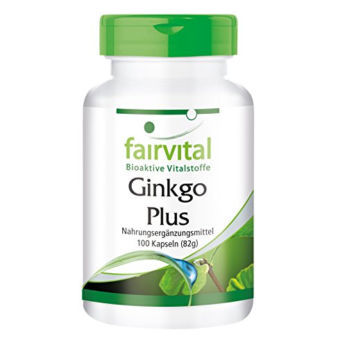 Complejo de Ginkgo - Ginkgo Biloba + Colina + Ácido Alfa Lipoico + Piperina + Melisa + Ortiga - VEGANO - Dosis elevada - 100 Cápsulas - Calidad Alemana