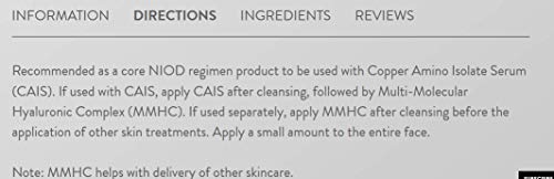 Complejo multimolecular hialurónico (30 ml), de Niod, combina doce formas de compuestos hialurónico para mullir e hidratar la piel