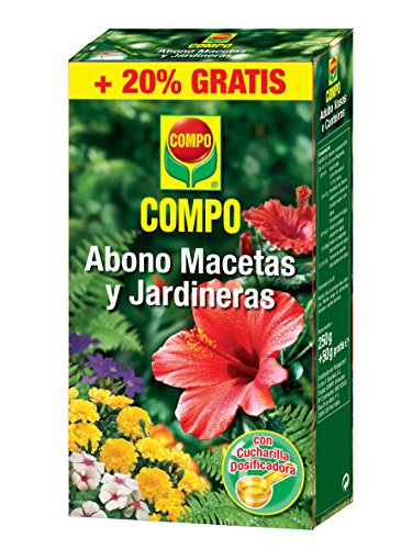 Compo Abono para macetas y jardineras, Granulado, Cuchara dosificadora, 300 g, 15.5x10.7x3.4 cm, 1359002011