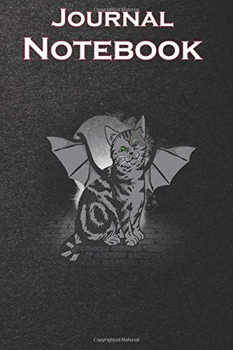 Composition Notebook, Journal Notebook: Gothic Bat Cat Sweat Spooky Cute Halloween Gifts 6 in x 9 in x 100 Lined Blank Pages for Notes, To Do Lists, Notepad, Journal, awesome gift for everyone
