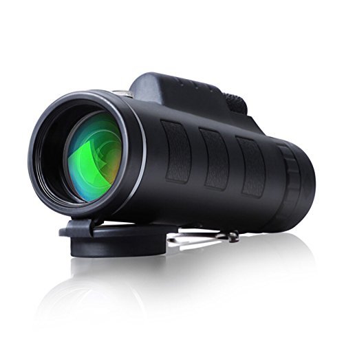CompraFun Telescopio Monocular 40X60 con Enfoque Dual Zoom Óptico Impermeable Visión Partido Fútbol Pájaros Turismo Caza Senderismo Conciertos Viaje Navegación a Prueba de Nieble Día y Noche