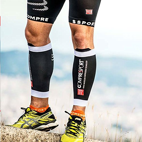 COMPRESSPORT R2 V2 Perneras, Hombre, Negro, TCH