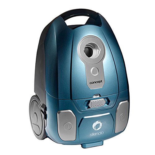 Concept Electrodomésticos VP8250 - Aspirador con Bolsa Ultra silencioso turbocepillo, 700 W, Color Azul