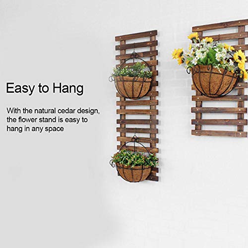 Concey Jardinera de Pared, Soporte para Plantas Colgantes, Soporte suculento de Planta de Aire de Madera para jardín Vertical, Plantas de Interior, decoración de Sala de Estar