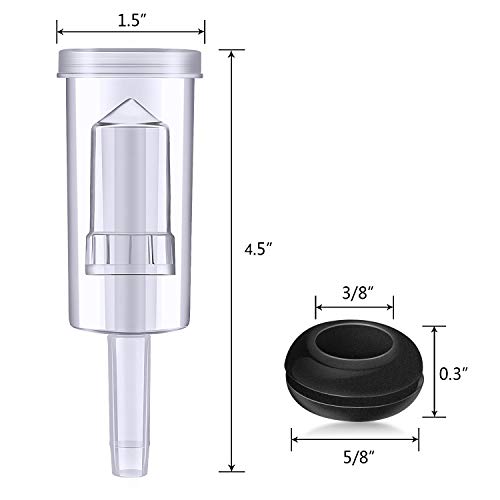 Conjuntos de Esclusas de Aire para Fermentación, 20 Piezas de Arandelas de Silicona y 6 Piezas de Esclusas de Plástico para Preservar, Elaborar Cerveza, Hacer Vino, Fermentar Chucrut, Kimchi