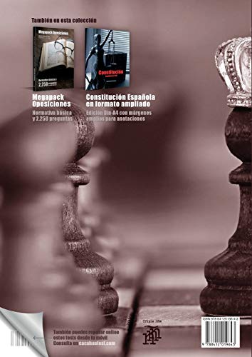 Constitución Española. 3000 preguntas de examen tipo test para oposiciones [2a. Ed]: Constitución de 1978, Estatuto Básico del Empleado Público, ... Común y Régimen Jurídico del Sector Público