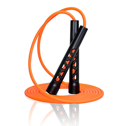 CONSUL Skipping Rope is Specially Designed for Kid, Women and Beginners. Lightweight, Soft,Tangle Free,Adjustable PVC Skipping Rope. Suitable for Indoor, Outdoor, and Gym Sports.