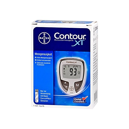 Contour XT - Medidor de glucosa en sangre, 1 unidad
