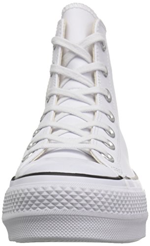 Converse Chuck Taylor CTAS Lift Clean Hi, Zapatillas Altas para Mujer, Blanco (White/Black/White 102), 39.5 EU