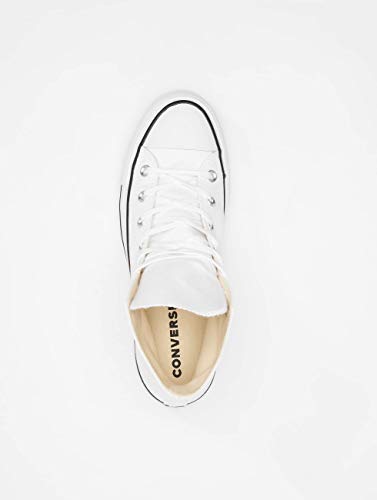 Converse Chuck Taylor CTAS Lift Hi, Zapatillas para Mujer, Blanco (White/Black/White 102), 39.5 EU