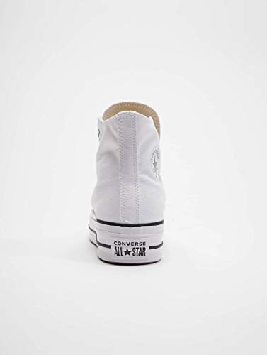 Converse Chuck Taylor CTAS Lift Hi, Zapatillas para Mujer, Blanco (White/Black/White 102), 39.5 EU