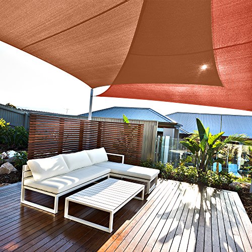 Cool Area - Toldo parasol rectangular (2 x 4 m, protección UV para balcón, terraza, jardín), arena