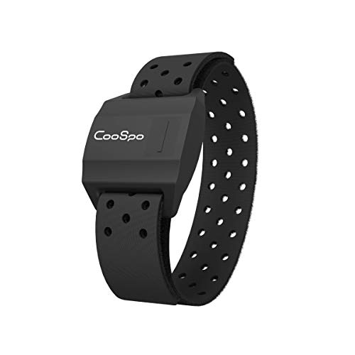CooSpo - Brazalete con Sensor óptico de frecuencia cardíaca - con Bluetooth 4.0 y Ant+ - para REVOOLA (35 cm)