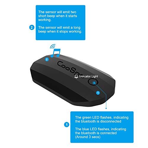 CooSpo Frecuencia Cardíaca Bluetooth Banda Monitor Sensor de Frecuencia Cardíaca Deportivo Ant+ para Garmin Wahoo Suunto Polar UA Run…