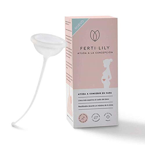 Copa de Concepción Fertilily, Mayor Control de la Fertilidad sin hormonas, Reutilizable hasta 6 ciclos - Cómoda y Fácil de usar- 1 unidad