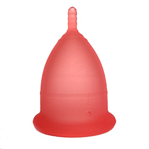 Copa Menstrual CozyCup CLASSIC - Hecha de Silicona de Grado Médico (rojo, pequeño)