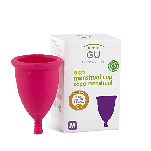 Copa Menstrual Ecológica - Talla M - Sistema antigoteo patentado- Fabricada en España -Con bolsa de algodón ecológico- Sin siliconas o alérgenos