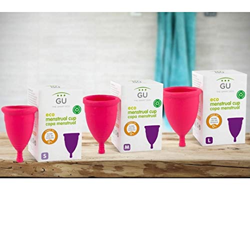 Copa Menstrual Ecológica - Talla M - Sistema antigoteo patentado- Fabricada en España -Con bolsa de algodón ecológico- Sin siliconas o alérgenos
