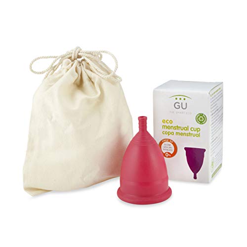 Copa Menstrual Ecológica - Talla M - Sistema antigoteo patentado- Fabricada en España -Con bolsa de algodón ecológico- Sin siliconas o alérgenos