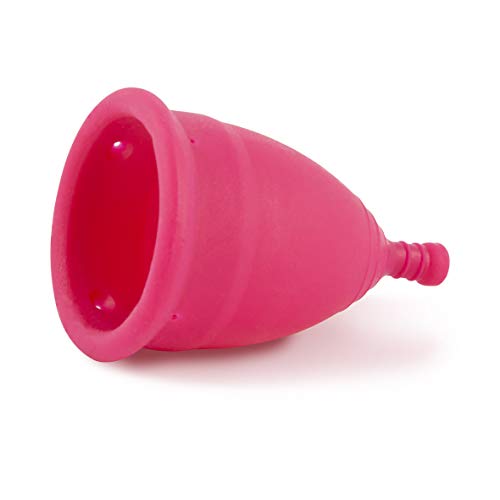 Copa Menstrual Ecológica - Talla M - Sistema antigoteo patentado- Fabricada en España -Con bolsa de algodón ecológico- Sin siliconas o alérgenos