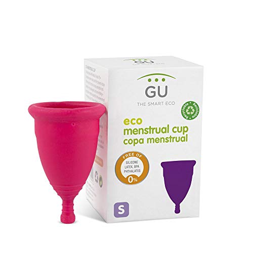 Copa Menstrual Ecológica - Talla S - Sistema antigoteo patentado, Fabricada en España, con bolsa de algodón ecológico, Sin siliconas o alérgenos