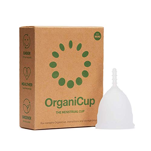 Copa menstrual OrganiCup - Talla Mini - Ganadora del los AllergyAwards 2019 - Aprobada por la FDA - Silicona suave, flexibe y reutilizable de grado medicinal …
