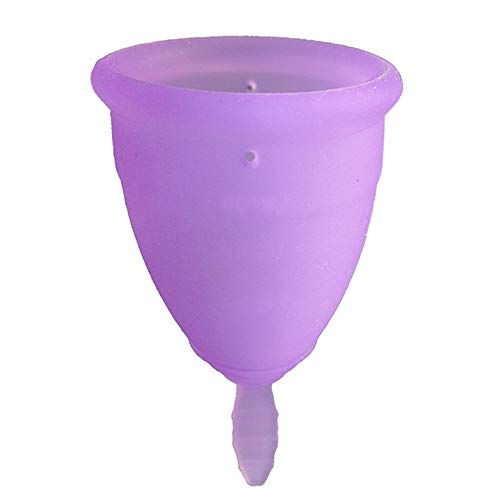 Copa Menstrual Sileu Cup Classic - 12 horas de protección sin fugas ni pérdidas - Según modelo puede escoger flexibilidad blanda normal rígida - Talla L Morado + Esterilizador Plegable Morado